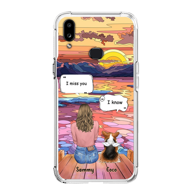 Personalized Memorial Pet Phone Case - Up to 3 Pets - Memorial Gift Idea For Dog/Cat/Rabbits Owners - Case for iPhone/Samsung  - I Miss You