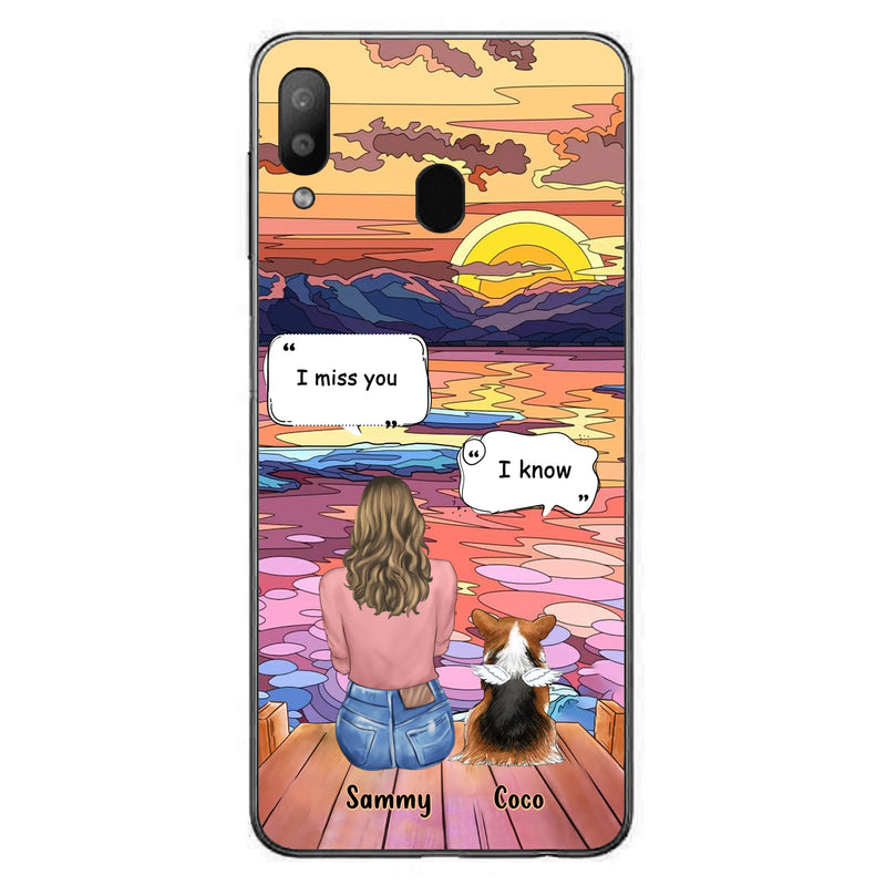 Personalized Memorial Pet Phone Case - Up to 3 Pets - Memorial Gift Idea For Dog/Cat/Rabbits Owners - Case for iPhone/Samsung  - I Miss You