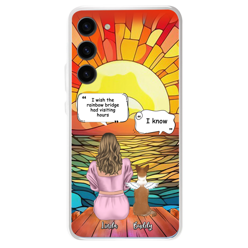 Personalized Memorial Dog Phone Case - Up to 4 Dogs - Memorial Gift Idea For Dog Owners - Case for iPhone/Samsung