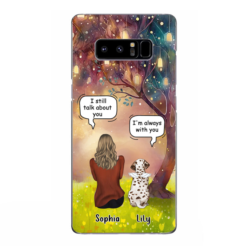 Personalized Memorial Dog Mom Phone Case - Up to 3 Dogs - Memorial Gift Idea for Dog Lovers - I'm Always With You