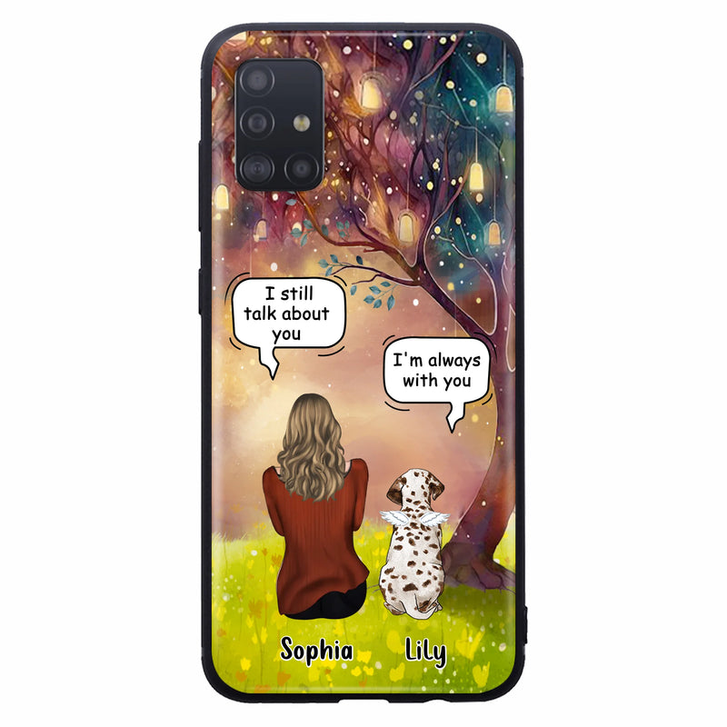 Personalized Memorial Dog Mom Phone Case - Up to 3 Dogs - Memorial Gift Idea for Dog Lovers - I'm Always With You