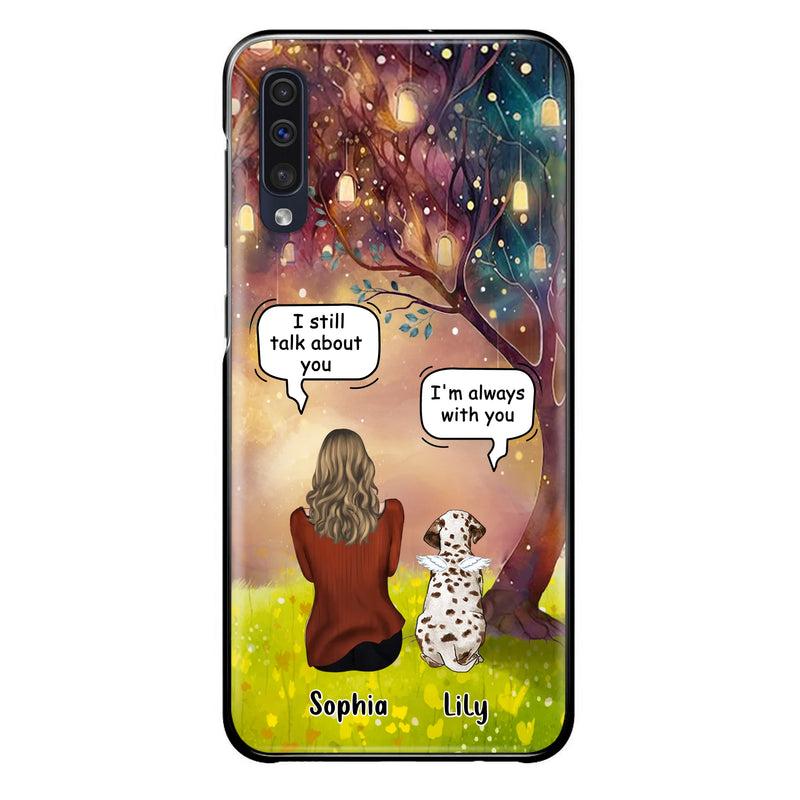 Personalized Memorial Dog Mom Phone Case - Up to 3 Dogs - Memorial Gift Idea for Dog Lovers - I'm Always With You