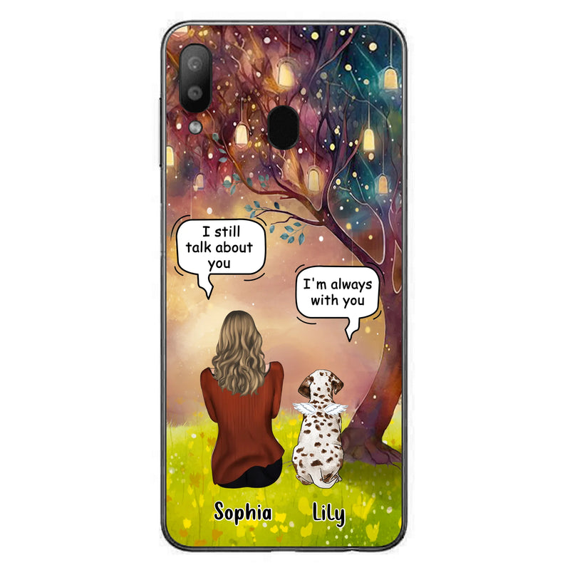 Personalized Memorial Dog Mom Phone Case - Up to 3 Dogs - Memorial Gift Idea for Dog Lovers - I'm Always With You