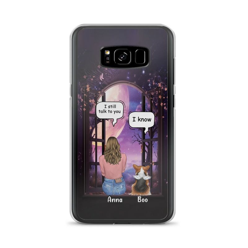 Personalized Memorial Pet Phone Case - Up to 4 Dogs/Cats/Rabbits - Memorial Gift Idea for Dog/Cat/Rabbit Owners - Case For iPhone/Samsung