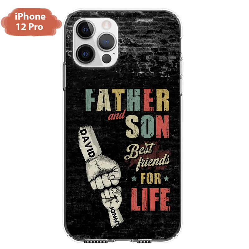 Personalized Father Phone Case - Up to 5 Children - Father's Day Gift Idea from Sons/Daughters - Father And Son/Daughter Best Friends For Life - Case for iPhone/Samsung