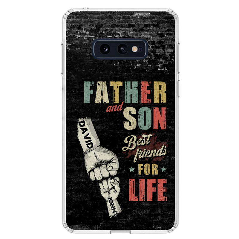 Personalized Father Phone Case - Up to 5 Children - Father's Day Gift Idea from Sons/Daughters - Father And Son/Daughter Best Friends For Life - Case for iPhone/Samsung