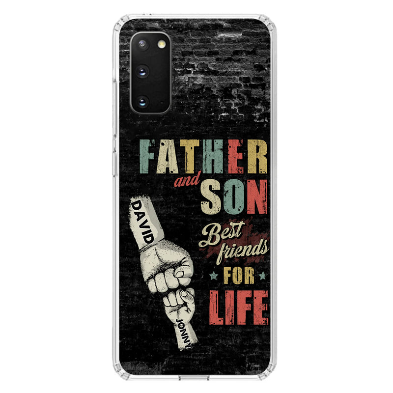 Personalized Father Phone Case - Up to 5 Children - Father's Day Gift Idea from Sons/Daughters - Father And Son/Daughter Best Friends For Life - Case for iPhone/Samsung
