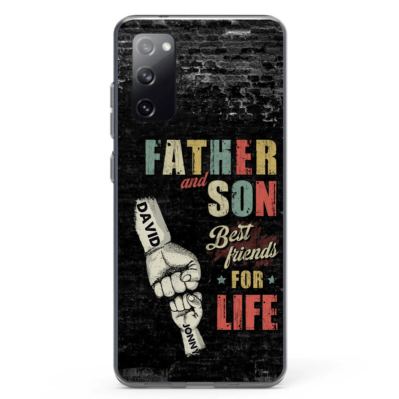Personalized Father Phone Case - Up to 5 Children - Father's Day Gift Idea from Sons/Daughters - Father And Son/Daughter Best Friends For Life - Case for iPhone/Samsung