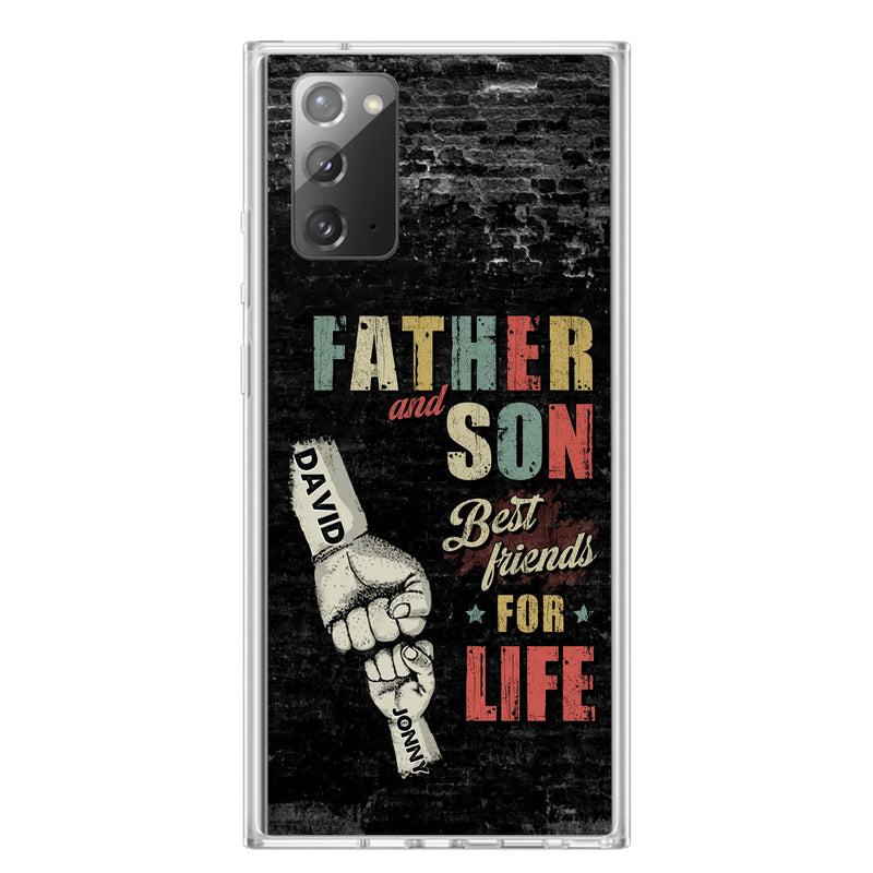 Personalized Father Phone Case - Up to 5 Children - Father's Day Gift Idea from Sons/Daughters - Father And Son/Daughter Best Friends For Life - Case for iPhone/Samsung