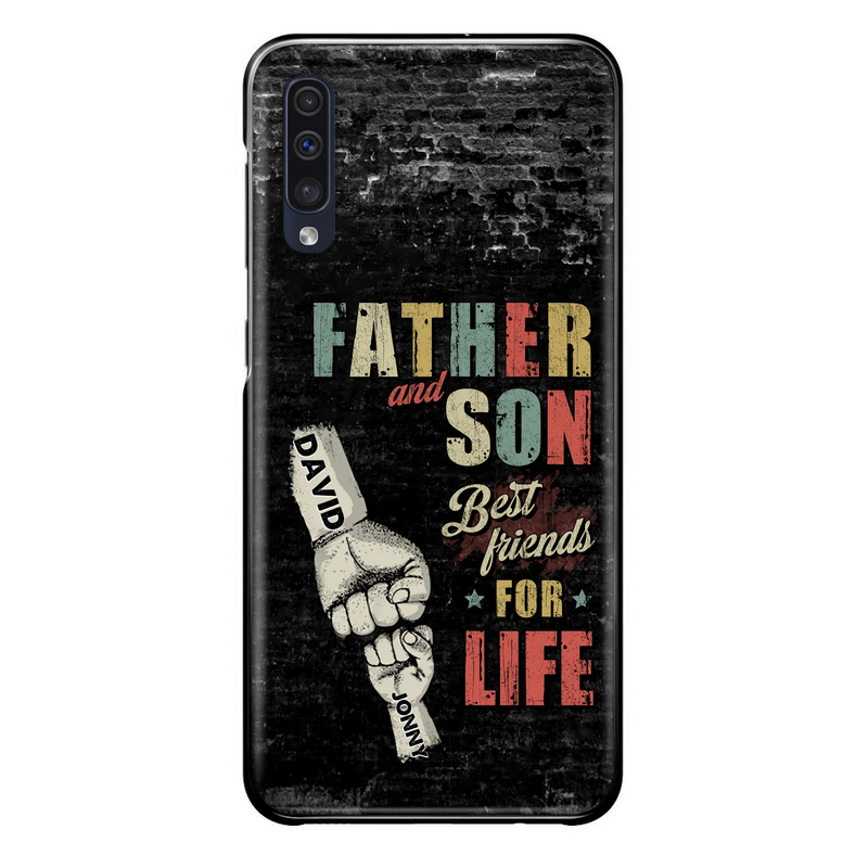 Personalized Father Phone Case - Up to 5 Children - Father's Day Gift Idea from Sons/Daughters - Father And Son/Daughter Best Friends For Life - Case for iPhone/Samsung