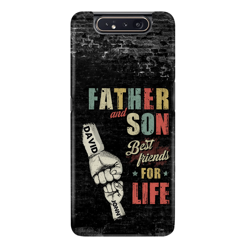 Personalized Father Phone Case - Up to 5 Children - Father's Day Gift Idea from Sons/Daughters - Father And Son/Daughter Best Friends For Life - Case for iPhone/Samsung