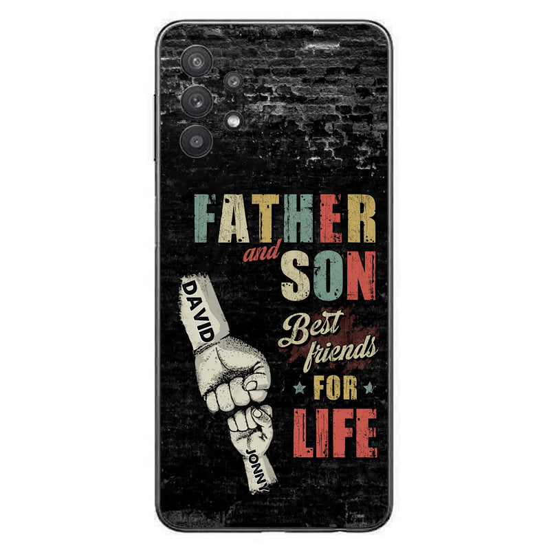 Personalized Father Phone Case - Up to 5 Children - Father's Day Gift Idea from Sons/Daughters - Father And Son/Daughter Best Friends For Life - Case for iPhone/Samsung