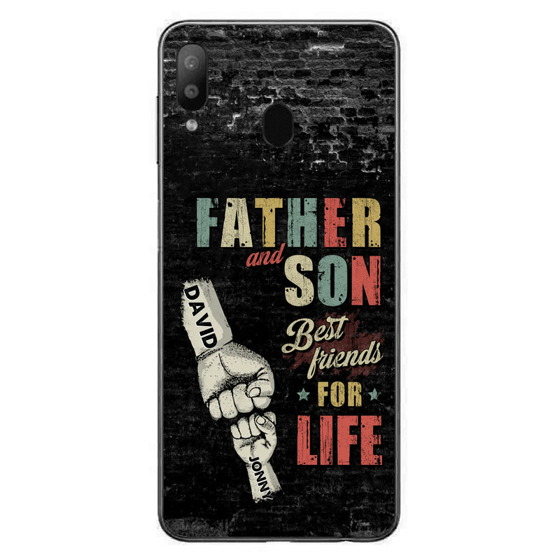 Personalized Father Phone Case - Up to 5 Children - Father's Day Gift Idea from Sons/Daughters - Father And Son/Daughter Best Friends For Life - Case for iPhone/Samsung