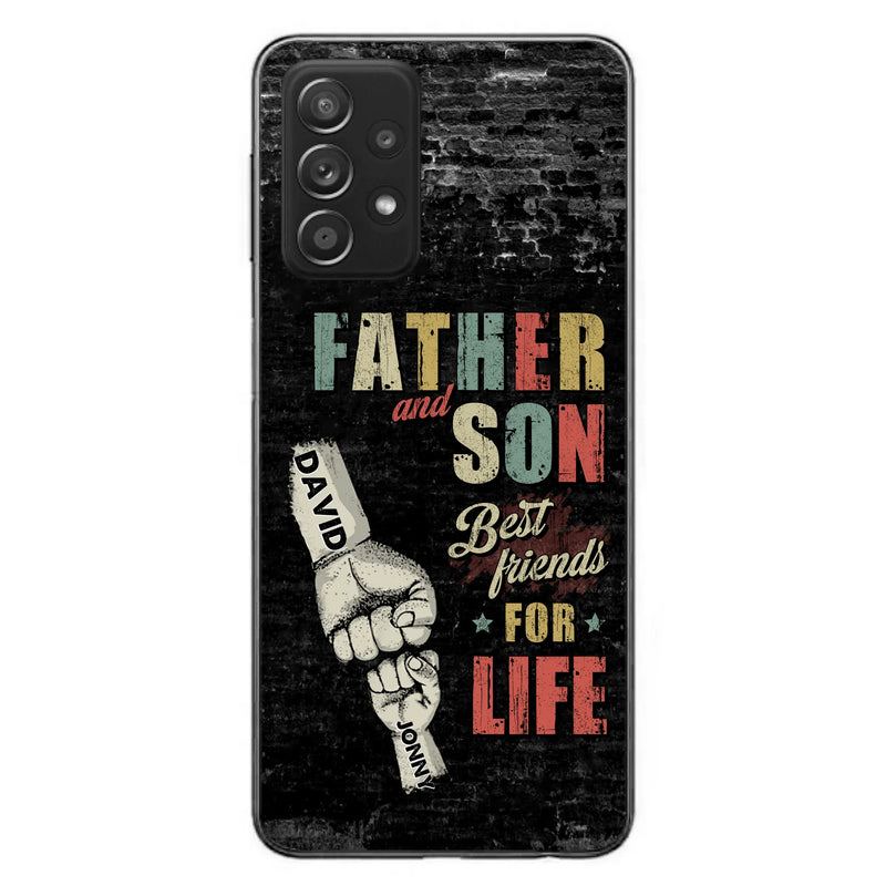 Personalized Father Phone Case - Up to 5 Children - Father's Day Gift Idea from Sons/Daughters - Father And Son/Daughter Best Friends For Life - Case for iPhone/Samsung