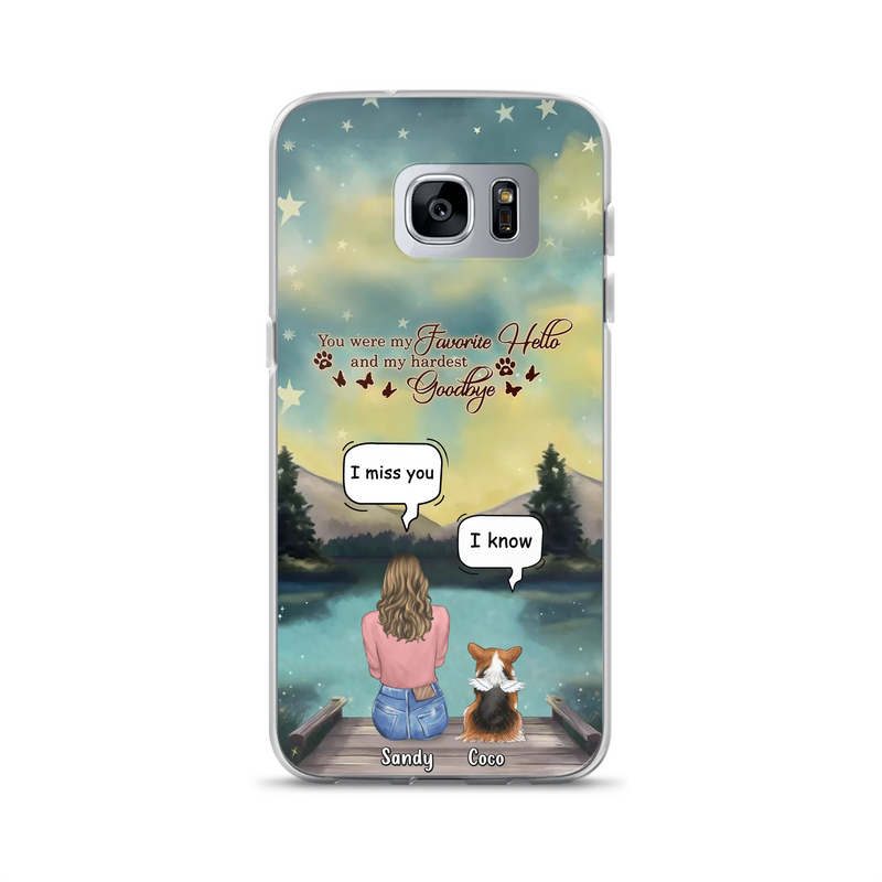 Personalized Memorial Pet Phone Case - Memorial Gift Idea For Pet Lover - Up to 4 Pets - Gift Idea For Dog/Cat Lover - Your Wings Were Ready But Our Hearts Were Not - Case For iPhone And Samsung