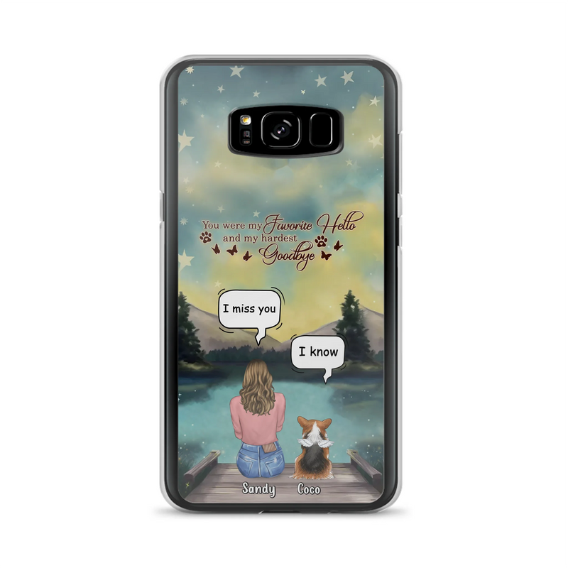 Personalized Memorial Pet Phone Case - Memorial Gift Idea For Pet Lover - Up to 4 Pets - Gift Idea For Dog/Cat Lover - Your Wings Were Ready But Our Hearts Were Not - Case For iPhone And Samsung