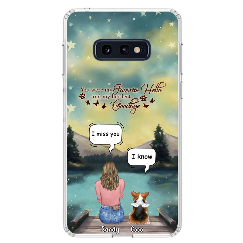 Personalized Memorial Pet Phone Case - Memorial Gift Idea For Pet Lover - Up to 4 Pets - Gift Idea For Dog/Cat Lover - Your Wings Were Ready But Our Hearts Were Not - Case For iPhone And Samsung