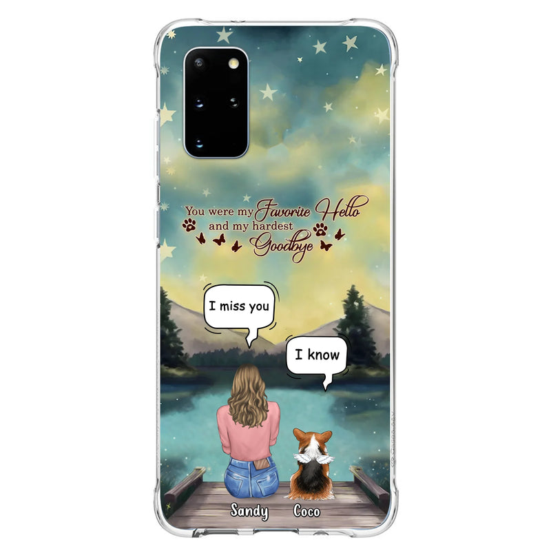 Personalized Memorial Pet Phone Case - Memorial Gift Idea For Pet Lover - Up to 4 Pets - Gift Idea For Dog/Cat Lover - Your Wings Were Ready But Our Hearts Were Not - Case For iPhone And Samsung