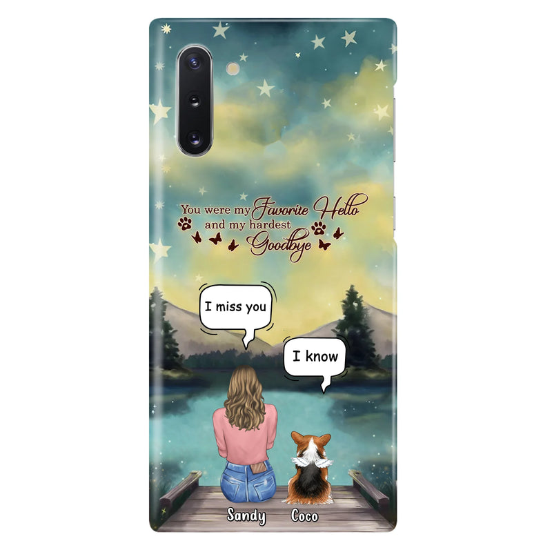 Personalized Memorial Pet Phone Case - Memorial Gift Idea For Pet Lover - Up to 4 Pets - Gift Idea For Dog/Cat Lover - Your Wings Were Ready But Our Hearts Were Not - Case For iPhone And Samsung