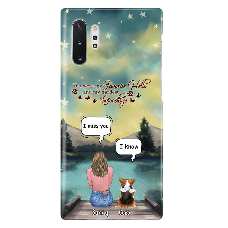 Personalized Memorial Pet Phone Case - Memorial Gift Idea For Pet Lover - Up to 4 Pets - Gift Idea For Dog/Cat Lover - Your Wings Were Ready But Our Hearts Were Not - Case For iPhone And Samsung