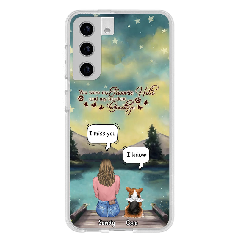 Personalized Memorial Pet Phone Case - Memorial Gift Idea For Pet Lover - Up to 4 Pets - Gift Idea For Dog/Cat Lover - Your Wings Were Ready But Our Hearts Were Not - Case For iPhone And Samsung