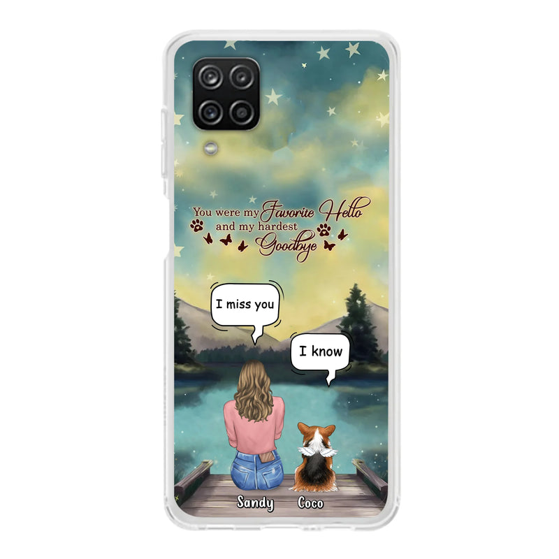Personalized Memorial Pet Phone Case - Memorial Gift Idea For Pet Lover - Up to 4 Pets - Gift Idea For Dog/Cat Lover - Your Wings Were Ready But Our Hearts Were Not - Case For iPhone And Samsung
