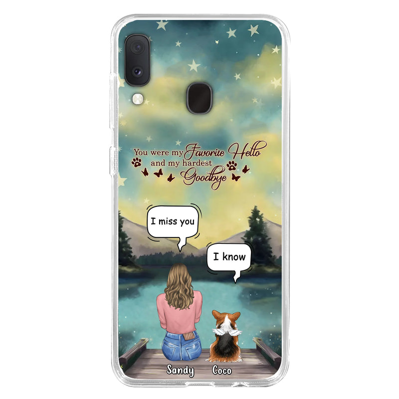 Personalized Memorial Pet Phone Case - Memorial Gift Idea For Pet Lover - Up to 4 Pets - Gift Idea For Dog/Cat Lover - Your Wings Were Ready But Our Hearts Were Not - Case For iPhone And Samsung