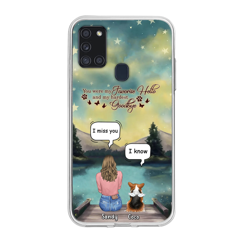 Personalized Memorial Pet Phone Case - Memorial Gift Idea For Pet Lover - Up to 4 Pets - Gift Idea For Dog/Cat Lover - Your Wings Were Ready But Our Hearts Were Not - Case For iPhone And Samsung