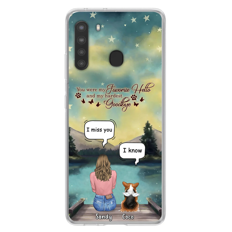 Personalized Memorial Pet Phone Case - Memorial Gift Idea For Pet Lover - Up to 4 Pets - Gift Idea For Dog/Cat Lover - Your Wings Were Ready But Our Hearts Were Not - Case For iPhone And Samsung