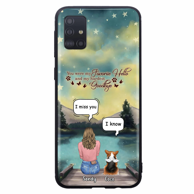 Personalized Memorial Pet Phone Case - Memorial Gift Idea For Pet Lover - Up to 4 Pets - Gift Idea For Dog/Cat Lover - Your Wings Were Ready But Our Hearts Were Not - Case For iPhone And Samsung