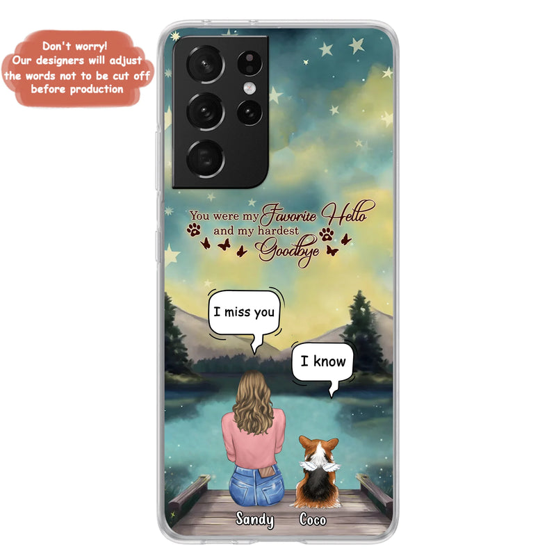 Personalized Memorial Pet Phone Case - Memorial Gift Idea For Pet Lover - Up to 4 Pets - Gift Idea For Dog/Cat Lover - Your Wings Were Ready But Our Hearts Were Not - Case For iPhone And Samsung