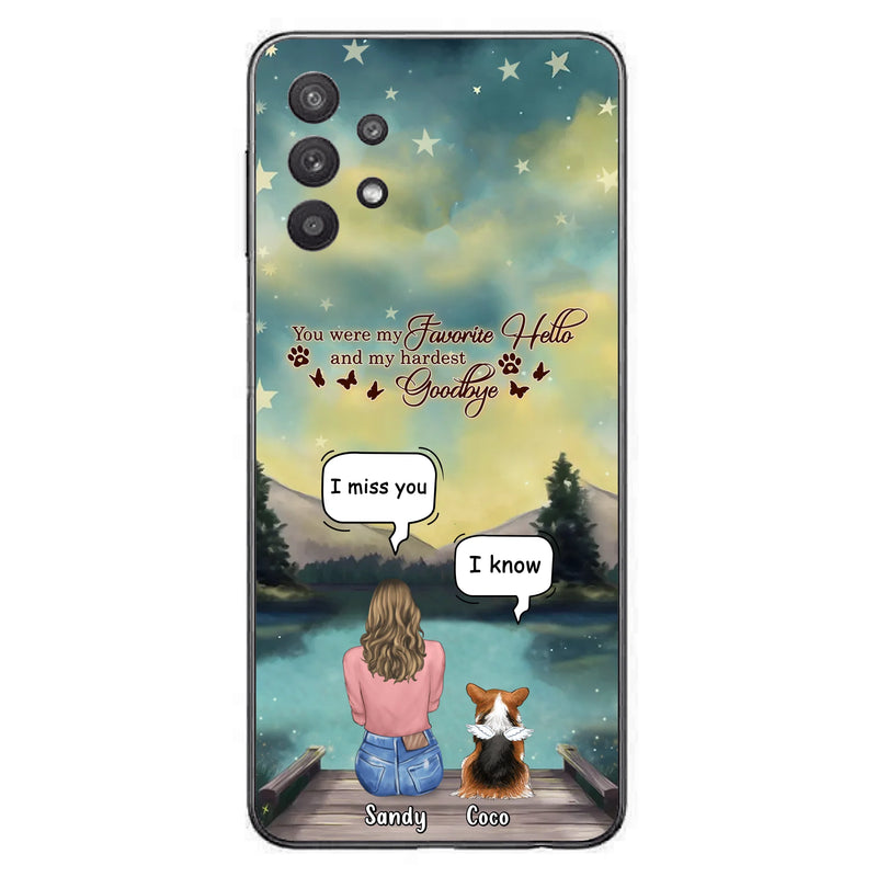 Personalized Memorial Pet Phone Case - Memorial Gift Idea For Pet Lover - Up to 4 Pets - Gift Idea For Dog/Cat Lover - Your Wings Were Ready But Our Hearts Were Not - Case For iPhone And Samsung