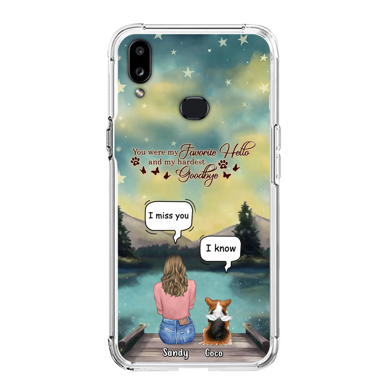 Personalized Memorial Pet Phone Case - Memorial Gift Idea For Pet Lover - Up to 4 Pets - Gift Idea For Dog/Cat Lover - Your Wings Were Ready But Our Hearts Were Not - Case For iPhone And Samsung