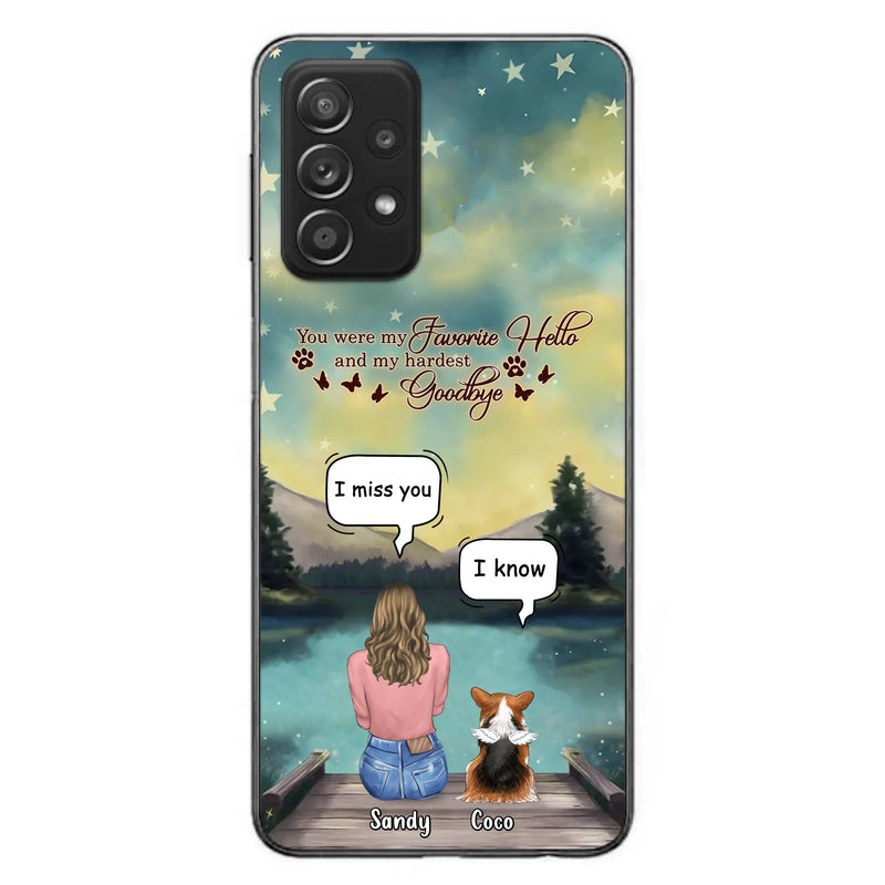 Personalized Memorial Pet Phone Case - Memorial Gift Idea For Pet Lover - Up to 4 Pets - Gift Idea For Dog/Cat Lover - Your Wings Were Ready But Our Hearts Were Not - Case For iPhone And Samsung