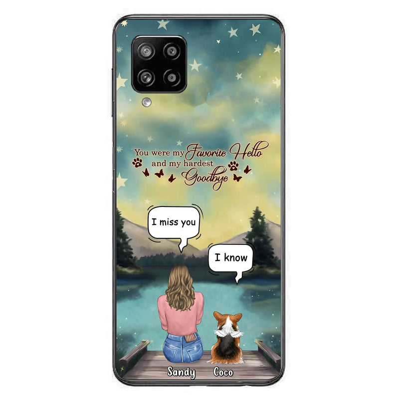 Personalized Memorial Pet Phone Case - Memorial Gift Idea For Pet Lover - Up to 4 Pets - Gift Idea For Dog/Cat Lover - Your Wings Were Ready But Our Hearts Were Not - Case For iPhone And Samsung