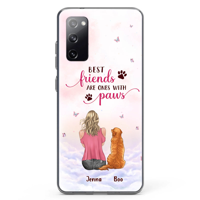 Personalized Dog Mom Phone Case - Up to 5 Dogs - Mother's Day Gift Idea For Dog Lovers - Best Friends Are Ones With Paws - Case for iPhone/Samsung
