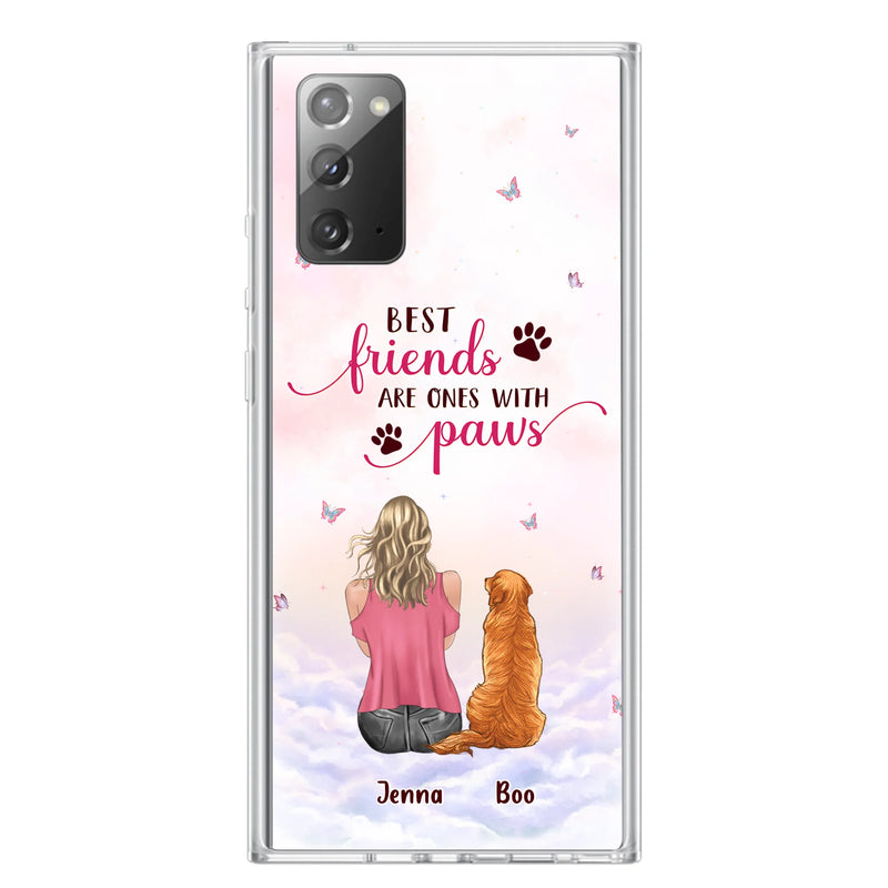 Personalized Dog Mom Phone Case - Up to 5 Dogs - Mother's Day Gift Idea For Dog Lovers - Best Friends Are Ones With Paws - Case for iPhone/Samsung