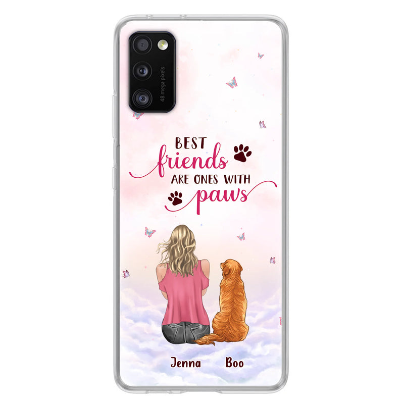 Personalized Dog Mom Phone Case - Up to 5 Dogs - Mother's Day Gift Idea For Dog Lovers - Best Friends Are Ones With Paws - Case for iPhone/Samsung