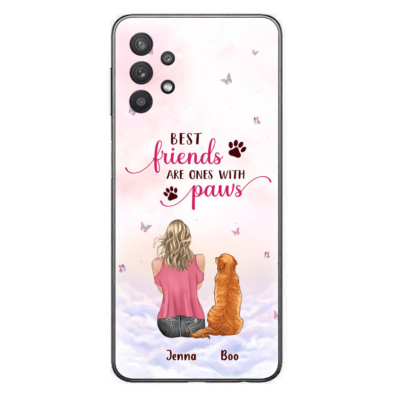 Personalized Dog Mom Phone Case - Up to 5 Dogs - Mother's Day Gift Idea For Dog Lovers - Best Friends Are Ones With Paws - Case for iPhone/Samsung