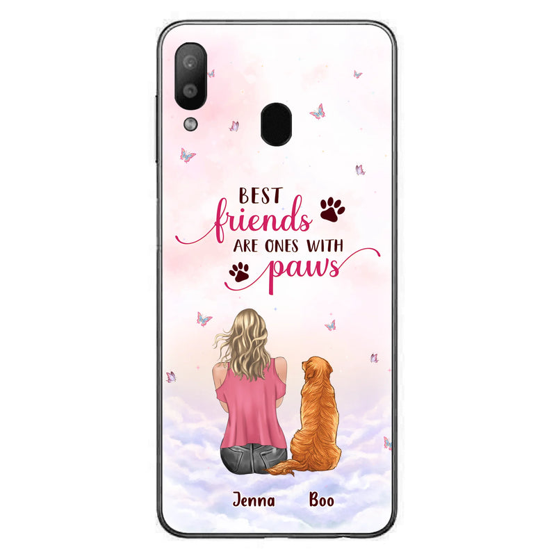 Personalized Dog Mom Phone Case - Up to 5 Dogs - Mother's Day Gift Idea For Dog Lovers - Best Friends Are Ones With Paws - Case for iPhone/Samsung