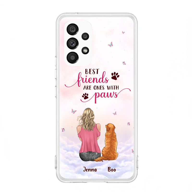 Personalized Dog Mom Phone Case - Up to 5 Dogs - Mother's Day Gift Idea For Dog Lovers - Best Friends Are Ones With Paws - Case for iPhone/Samsung