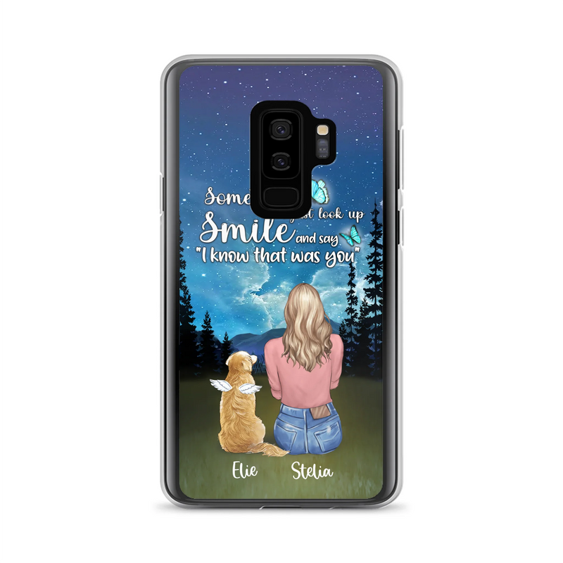 Custom Personalized Lost Pet Mom Phone Case - Girl With Upto 4 Pets - Phone Case For iPhone and Samsung - PU2YLV