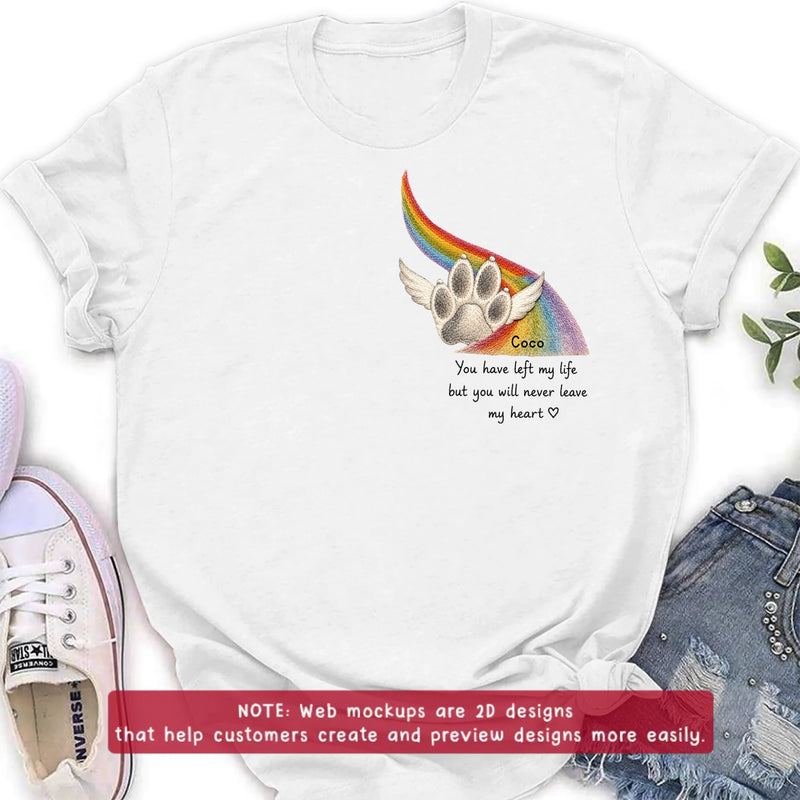 Personalized Pet Memorial Embroidered Shirt - Custom Pet Loss Gift Idea - Angel Dog, Cat, Horse Remembrance Gift