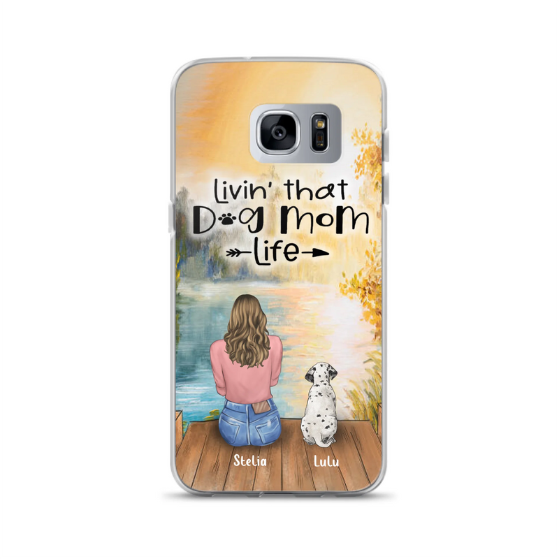 Custom Personalized Dog Mom Phone Case - Gift for Dog Lovers - iPhone & Samsung Case with upto 4 Dogs