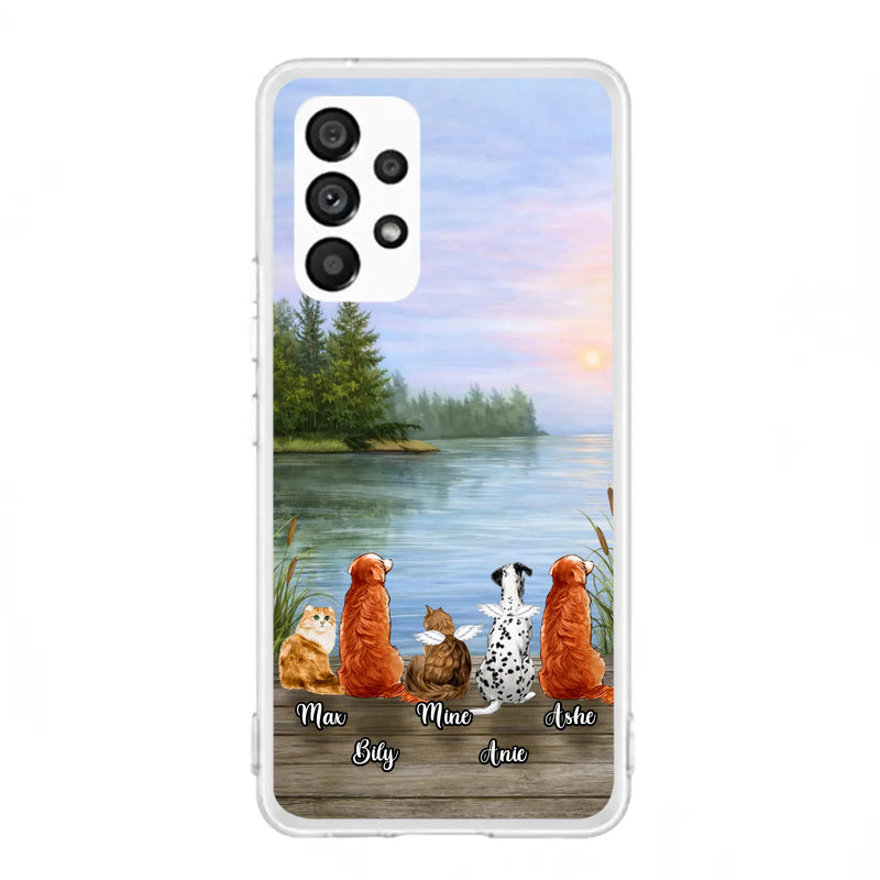 Personalized Memorial Phone Case for iPhone/ Samsung - Gift Idea For Dog/ Cat Lovers with up to 5 Pets