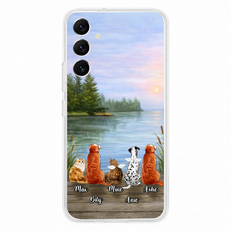 Personalized Memorial Phone Case for iPhone/ Samsung - Gift Idea For Dog/ Cat Lovers with up to 5 Pets