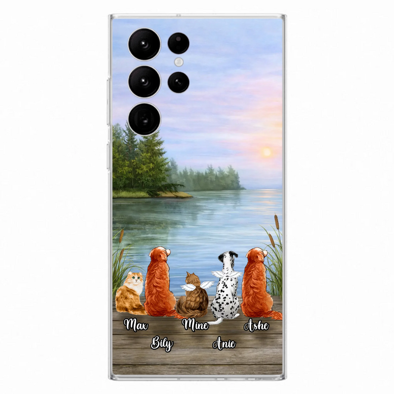 Personalized Memorial Phone Case for iPhone/ Samsung - Gift Idea For Dog/ Cat Lovers with up to 5 Pets