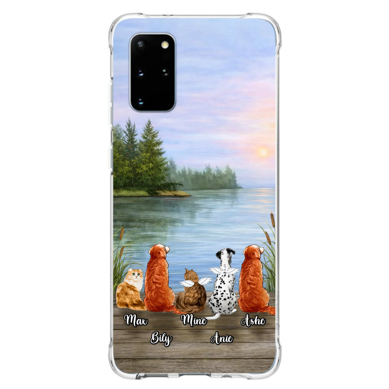 Personalized Memorial Phone Case for iPhone/ Samsung - Gift Idea For Dog/ Cat Lovers with up to 5 Pets