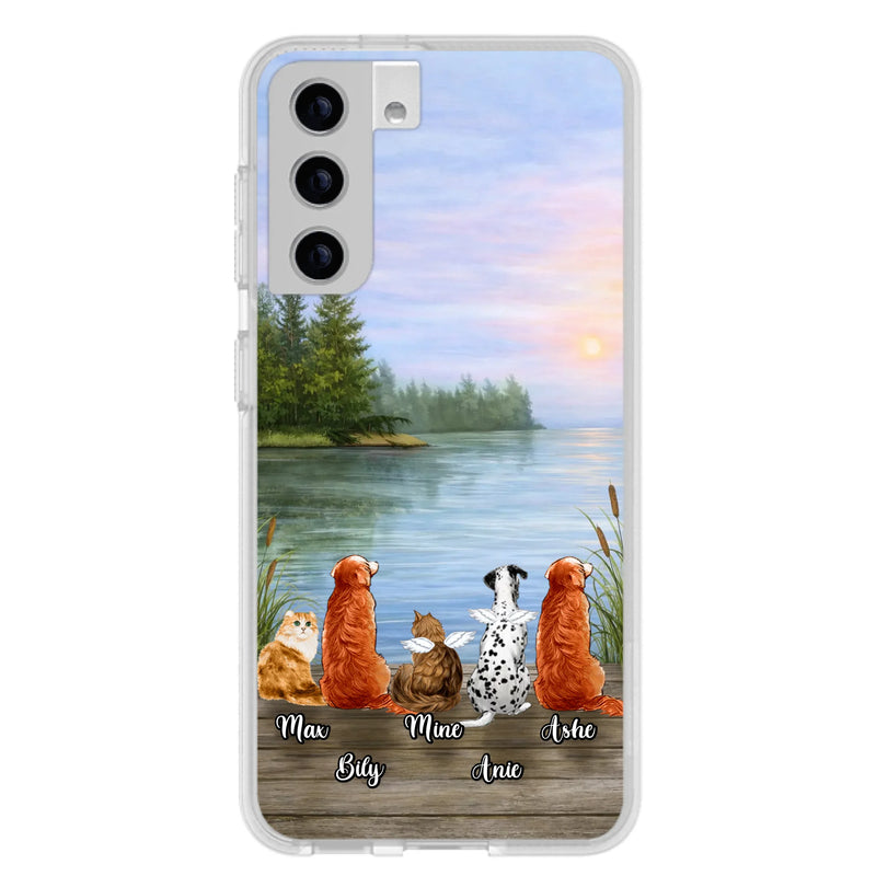 Personalized Memorial Phone Case for iPhone/ Samsung - Gift Idea For Dog/ Cat Lovers with up to 5 Pets