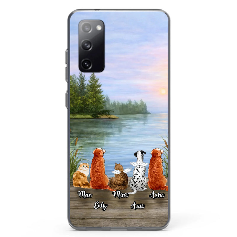 Personalized Memorial Phone Case for iPhone/ Samsung - Gift Idea For Dog/ Cat Lovers with up to 5 Pets